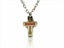 Collana Croce con Ciondolo argento in 925 catenina di donna uomo Catena pendente