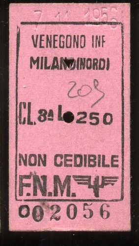 Biglietto treno ferrovia - biglietto,