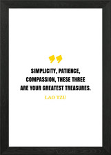 Lao Tzu citazione con cornice