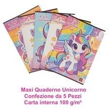 Quaderno maxi bambini unicorno - bambini,