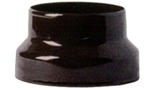 Riduzione adattatore per tubo tubi stufa caminetto smaltato nero opaco