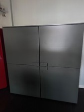 madia credenza moderna. Mobile contenitore come nuovo verde scuro/grigio 