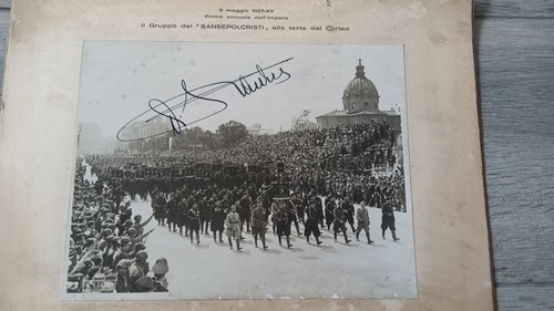 Autografo achille starace - starace, su