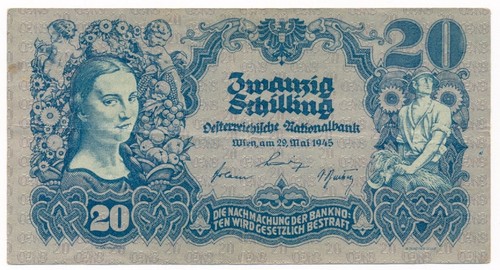Banconota austria scellini - banconota, 20