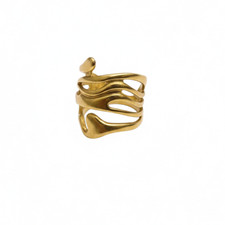 Anello Fascia Placcato Oro -