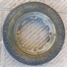 RUOTA e cerchio per Lambretta Li 1 2 3 serie Special TV originale d'epoca