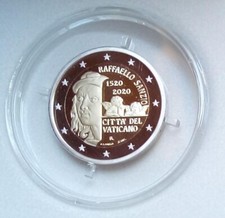 VATICANO - 2 Euro comm. 2020 "500° della morte di Raffaello Sanzio" PROOF