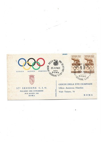 Olimpiadi roma 1960 - roma, c.i.o