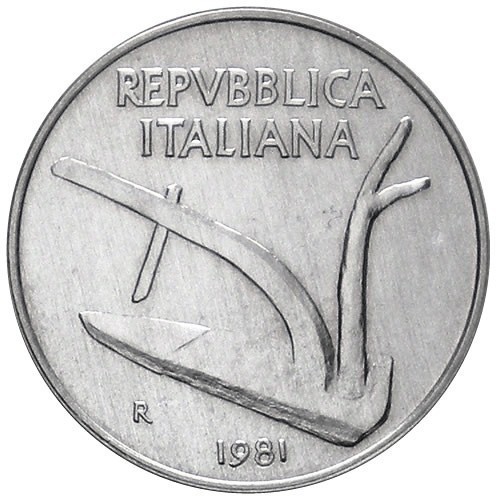 Lire 1981 aratro - lire,