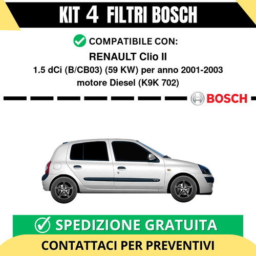 Kit bosch filtri tagliando - kit,