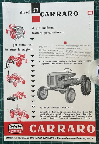 Rara pubblicità trattore - rara,