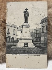 Cartolina Corato Monumento A M.R Imbriani Poerio  F.P. Viaggiata 1908