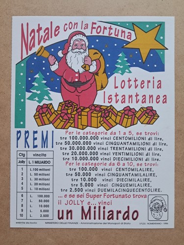 Locandina lotteria gratta e - locandina,