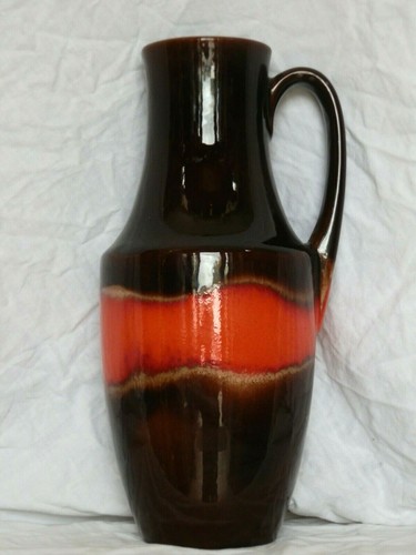 Vaso ceramica smaltata anni - in,