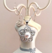 Collana argento 925 Fiore Con