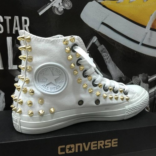 Converse bianche alte - converse,