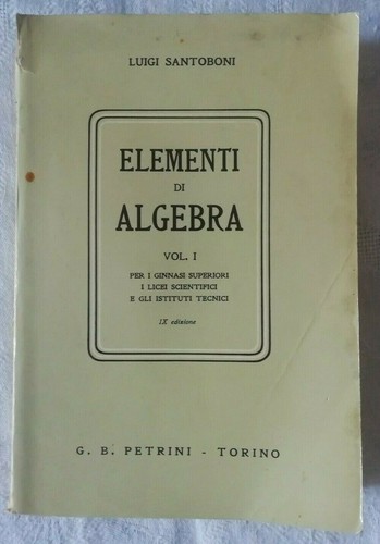 Elementi algebra vol - di, vol.