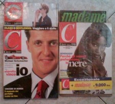 2 RIVISTE ,CLASS + GENTLEMAN ,1998 & 2000 ,NUOVE BLISTERATE,SCHUMACHER,CAMPBELL