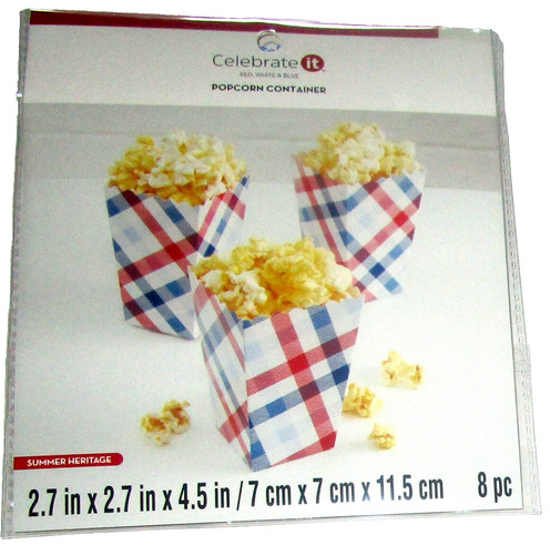 Patriotic mini scatole popcorn - patriotic,
