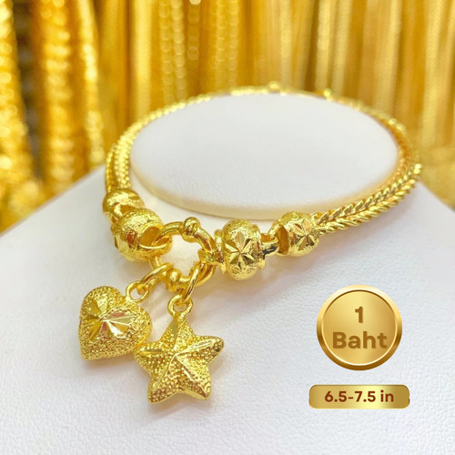 Bracciale placcato oro - oro, 1