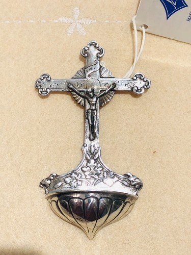 Acquasantiera argento con - acquasantiera,