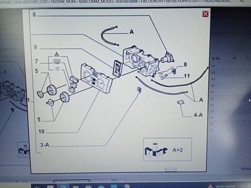 Kit cavi riscaldamento - cavi, fiat
