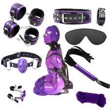 Kit set viola nero dominazione - kit,