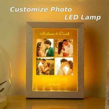 Cornice portafoto amanti personalizzata luce notturna foto personalizzate lampada led acrilico