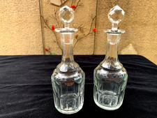 2 Anciennes Carafes en Cristal