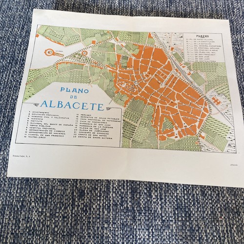 Mappa albacete anni 30 - di,