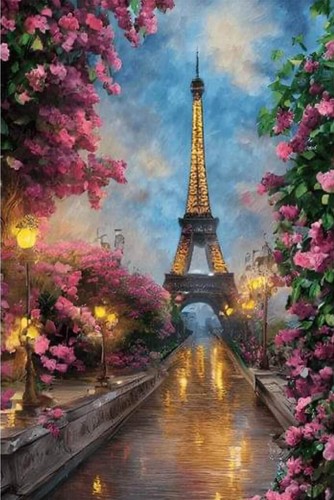 Torre eiffel motivo punto - eiffel,
