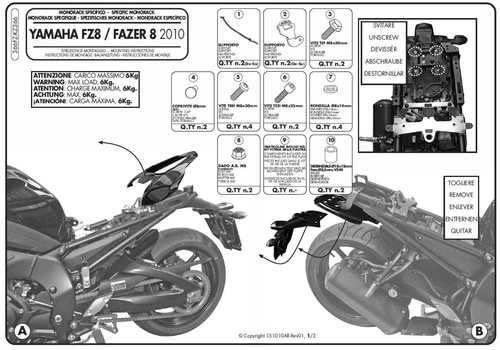 366fz givi staffe monorack - staffe,