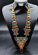 Collana vintage tibetana in