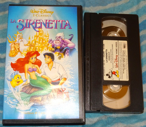 Vhs sirenetta walt disney - vhs, la