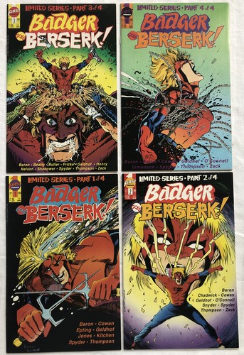 Badger goes berserk 4 set - badger,