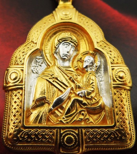Ciondolo icona madonna - ciondolo,