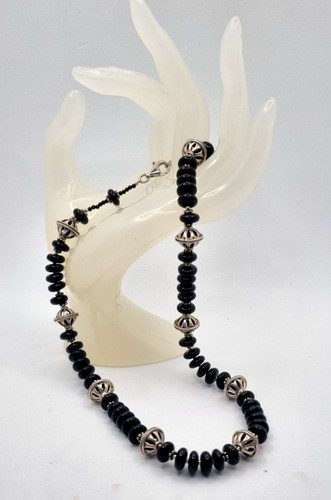 Collana onice argento - ,