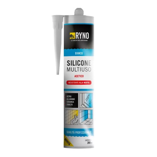 Silicone 280ml multiuso bianco - multiuso,