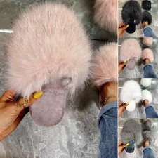 Invernale - Ciabatte da donna in pelliccia morbide ciabatte da donna scarpe basse mules nuove