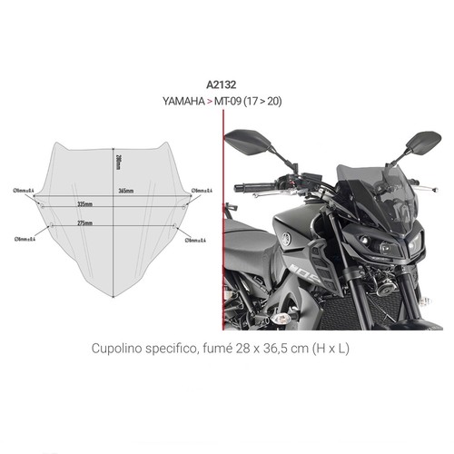 Cupolino yamaha 17 - cupolino, mt