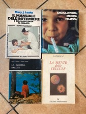 ? Lotto 4 libri vintage medicina infermieristica salute cellula 1969–1985