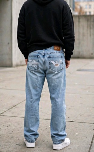Big print armani - big, jeans