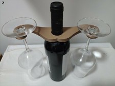 Porta calice su bottiglia vino