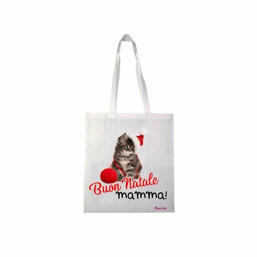 Borsa poliestere 36x40 scritta - poliestere,