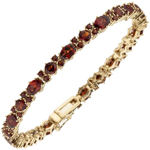 Bracciale con granato rosso - con,