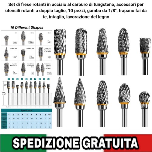 Frese acciaio al carburo - in,