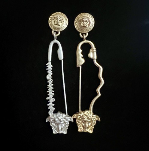 Versace medusa earrings - versace,