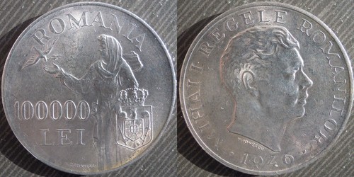 Romania 100000 lei 1946 - ,