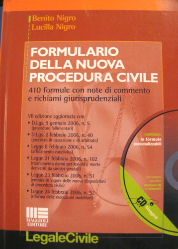 Formulario della nuova - della,