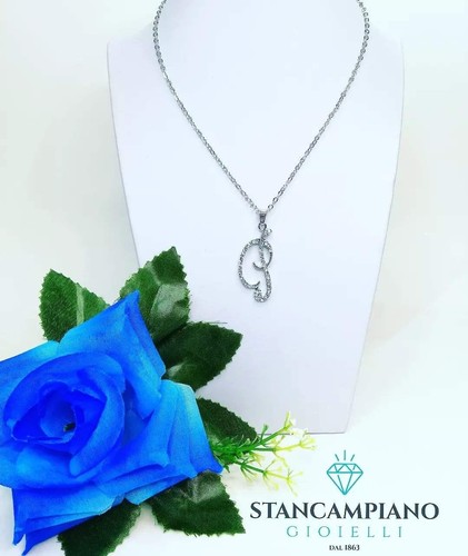 Collana donna iniziale lettera - collana,